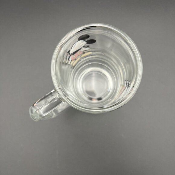 Disney Mickey Mouse Glass Mug Stein Handle 12 oz. EUC - Picture 5 of 8